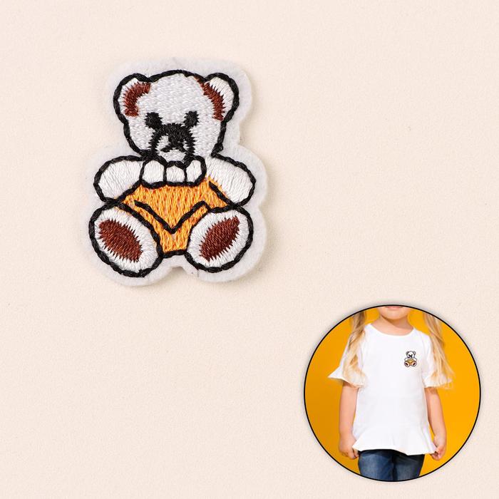 Термоаппликация "Мишка", 3,4*2,7см