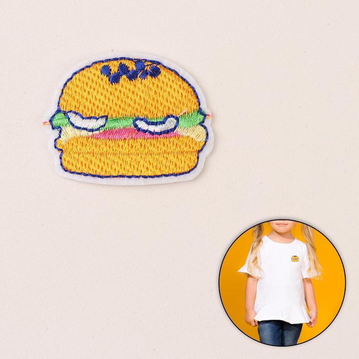 Термоаппликация "Гамбургер", 4,5*3,5см