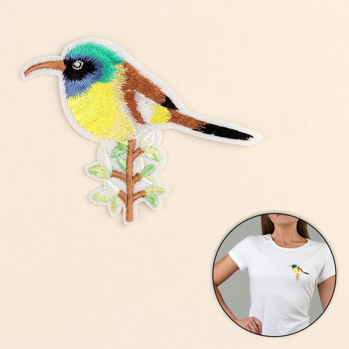 Термоаппликация "Колибри", 7,8*10см