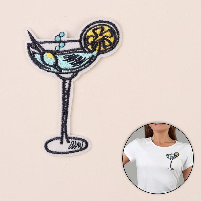 Термоаппликация "Коктейль", 10*7см