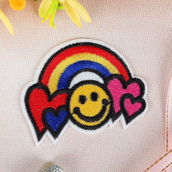 Термоаппликация "Радуга", 5,5*7,1см