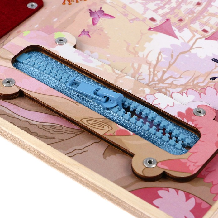 Бизиборд "Принцесса и единорог" 25 х 25 см