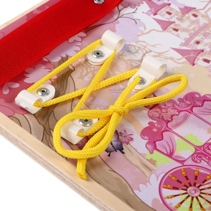 Бизиборд "Принцесса и единорог" 25 х 25 см