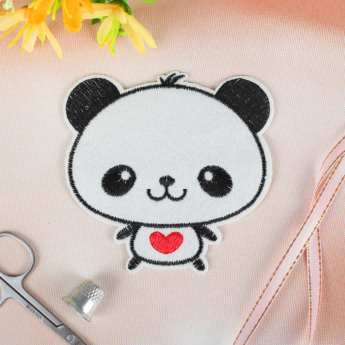 Термоаппликация "Панда", 10,2*10см