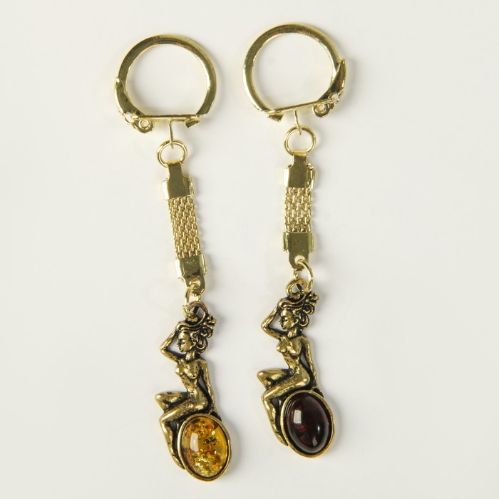 Брелок «Дева девушка», натуральный янтарь