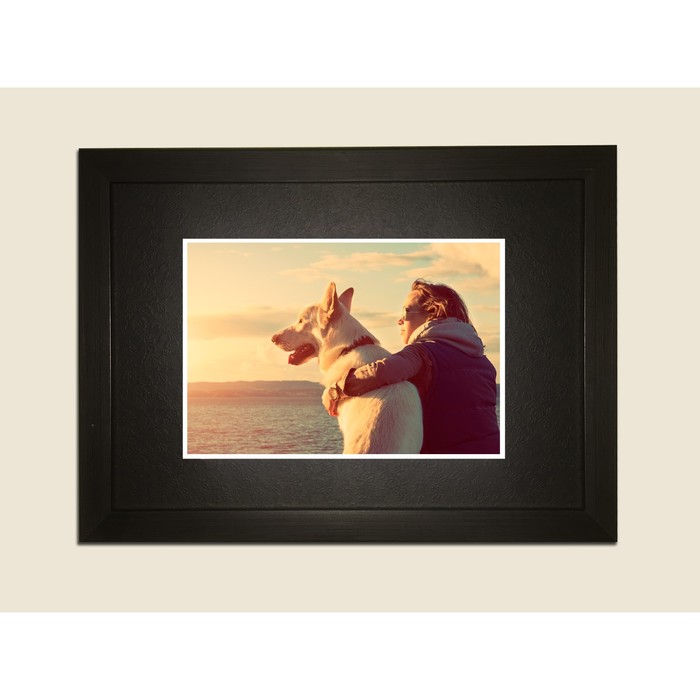 Картина в дизайнерской раме "Новые горизонты" серии Black, 30х20см