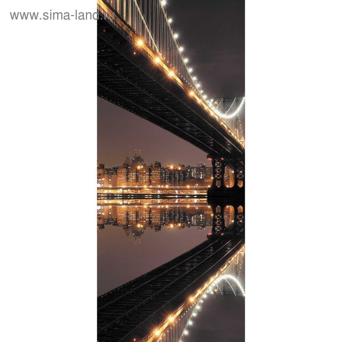 Фотообои Нью Йорк. Бруклинский мост С-014 (1 полотно), 95x220 см printio маска лицевая нью йорк бруклинский мост