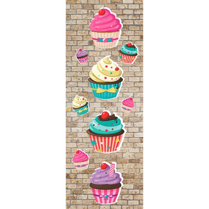 Фотообои "Шоколадный кекс" M 127 (1 полотно), 100х270 см