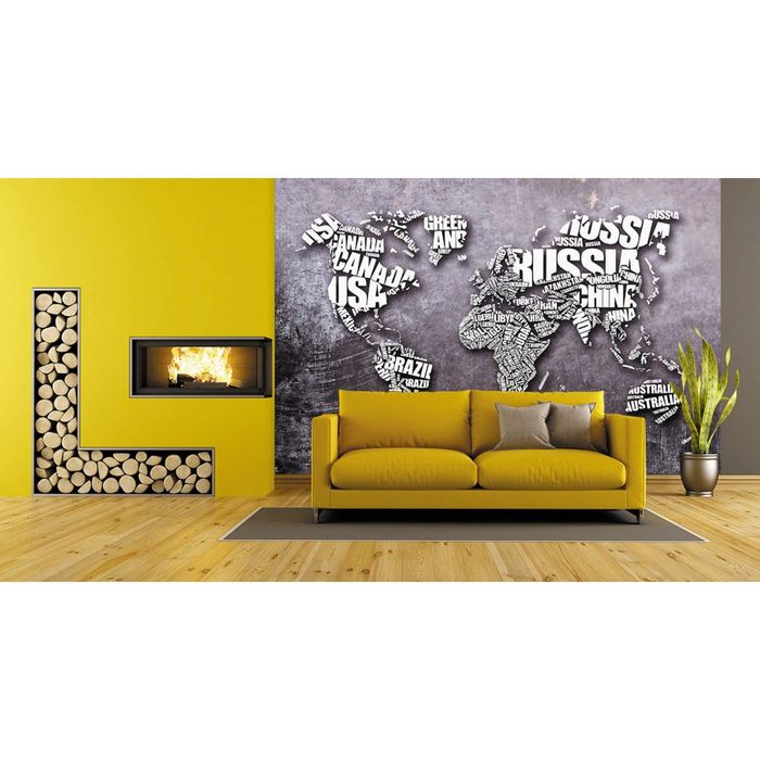 Фотообои "Континенты" M 678 (2 полотна), 200х135 см