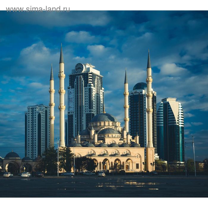 Фотообои Мечеть имени Ахмат-Хаджи Кадырова Сердце Чечни M 3507 (3 полотна), 300х270 см