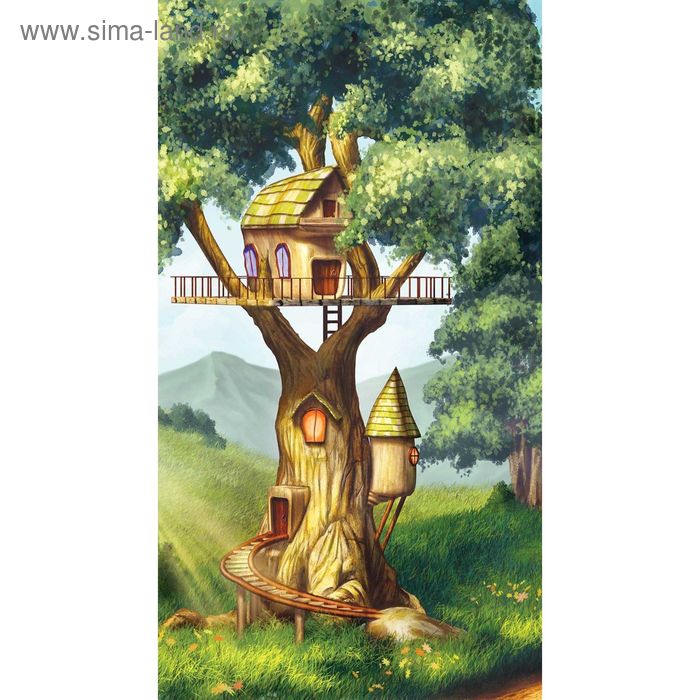 Фотообои Домик на дереве 1-А-127 (1 полотно), 150х270 см