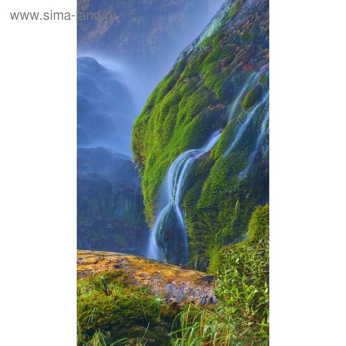 Фотообои Горы. Водопад 1-А-154 (1 полотно), 150х270 см фотообои камни и бамбук 1 а 124 1 полотно 150х270 см