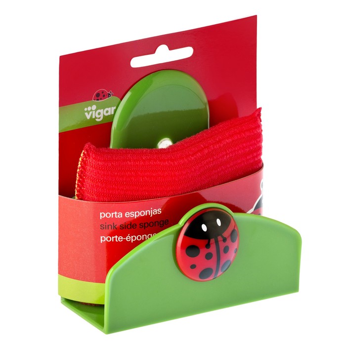 Подставка + губка для посуды LADYBUG