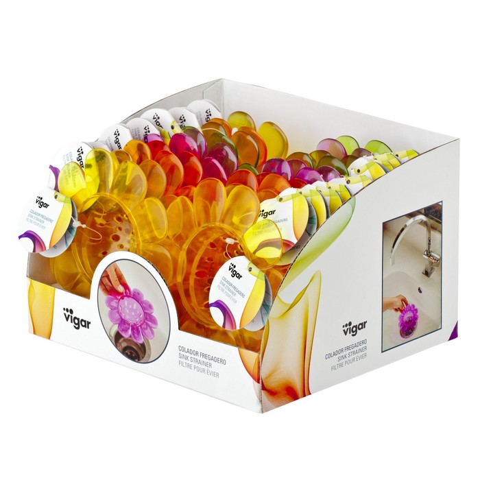 Сетка-фильтр для раковины Acqua, 7 см, цвет МИКС