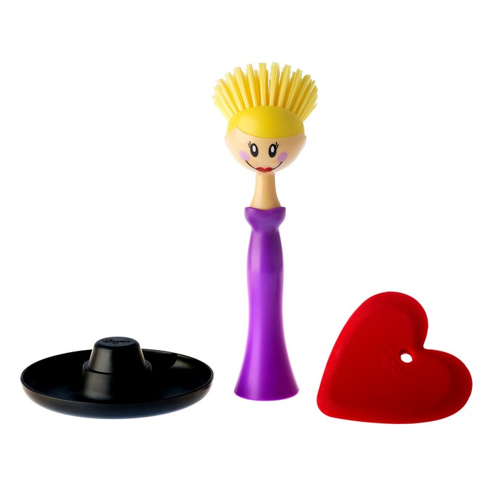 Щетка для посуды со скребком DOLLS