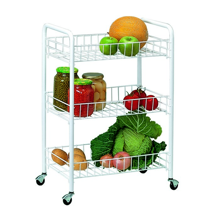 Корзина для хранения 3 уровня , белая