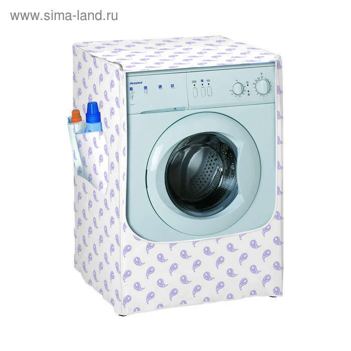 фото Чехол для стиральной машины с горизонтальной загрузкой, 4 кармана, цвет микс rayen