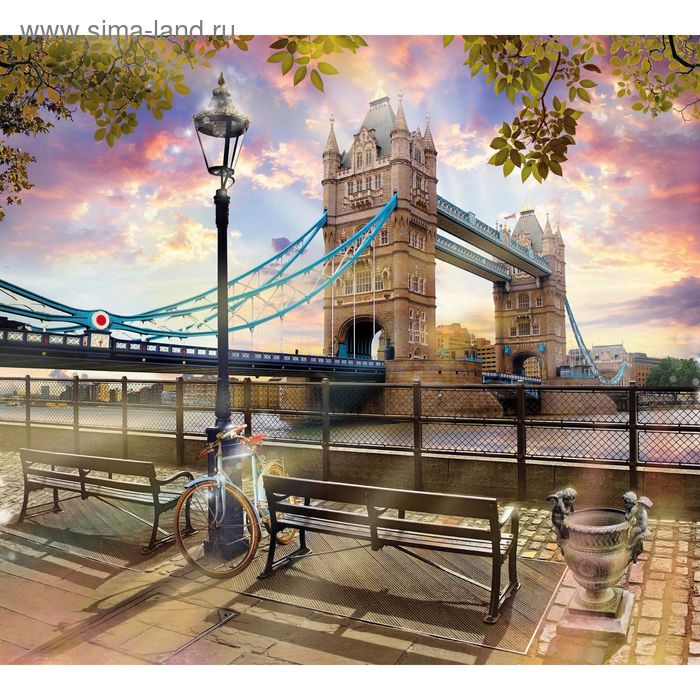 Фотообои Тауэрский мост. Лондон 6-А-604 (2 полотна), 300x270 см фотообои бетонная мозаика флизелиновые 300x270 см l13 263