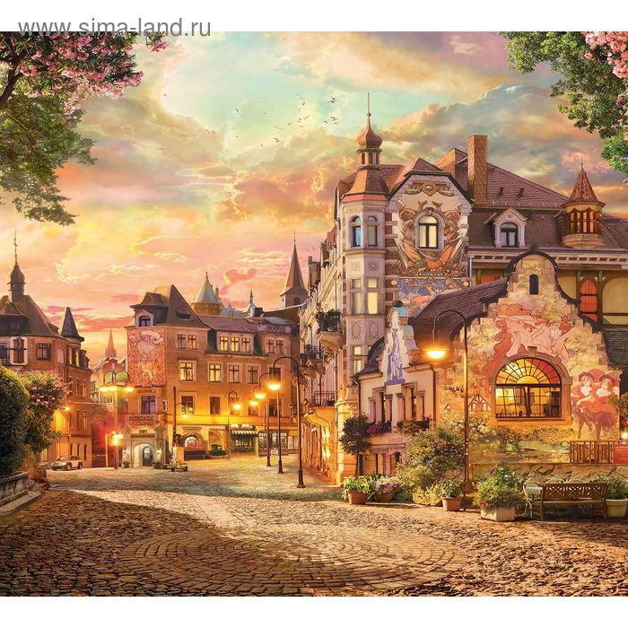Фотообои Яркие краски старинного города 6-А-625 (2 полотна), 300x270 см