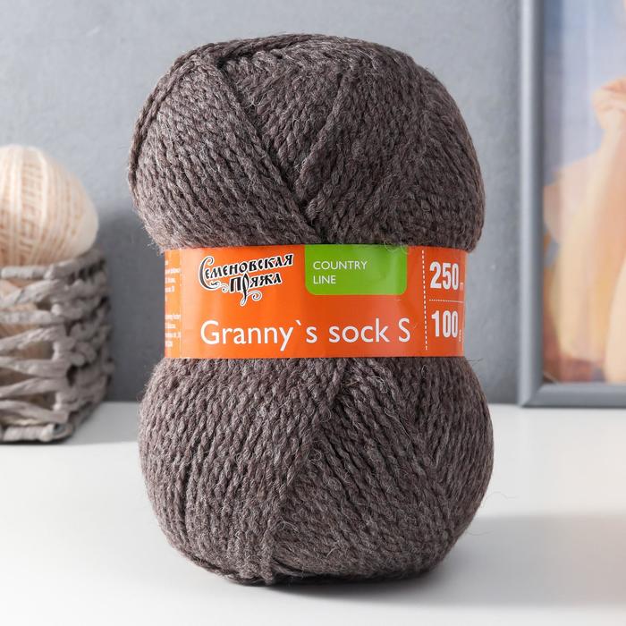 Пряжа Granny`s sock S (Бабушкин носокПШ) 30% шерсть 70% акрил  250м/100гр  (574 т.натур)