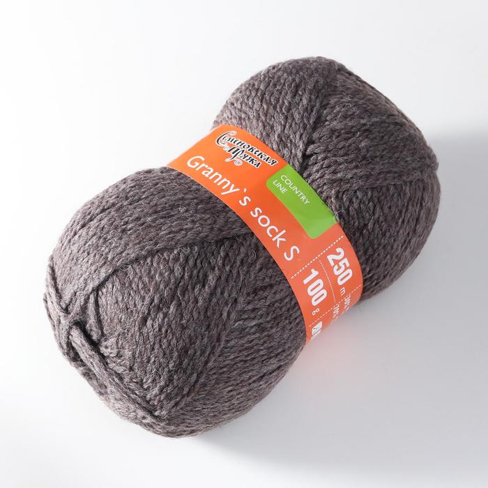 

Пряжа Granny`s sock S (Бабушкин носок ПШ) 30% шерсть 70% акрил 250м/100гр т.натур (574)