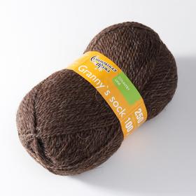 

Пряжа Granny`s sock W (Бабушкин носок ЧШ) 100% шерсть 250м/100гр м.т.корич (4606)