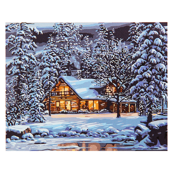 Рисование по номерам "Зимний лес" 40х50 см