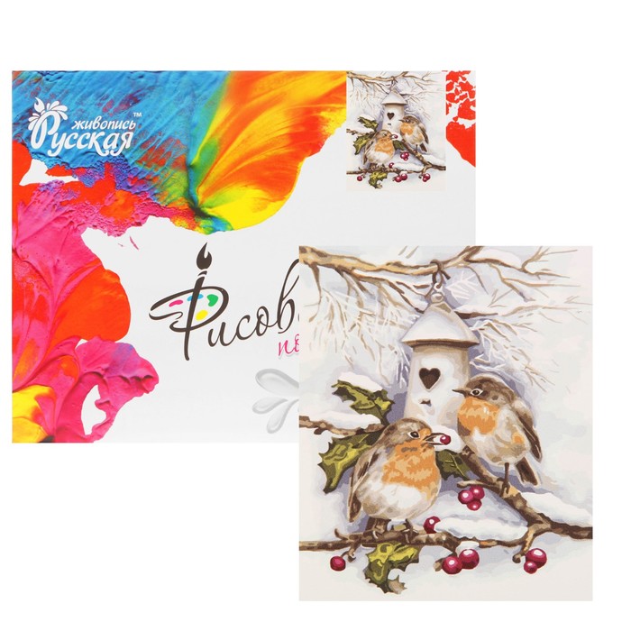 Рисование по номерам "Птица на ветке"