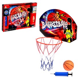 Баскетбольный набор «Штрафной бросок», с мячом, диаметр мяча 12 см, диаметр кольца 23 см. Ош