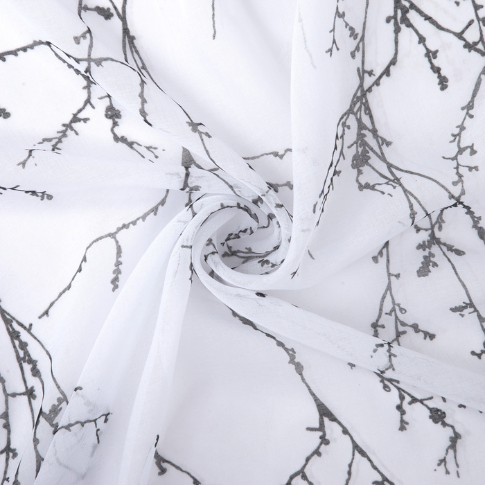 Штора тюлевая "Этель" 135х270 см Свежесть тёмно-коричневый,100% п/э