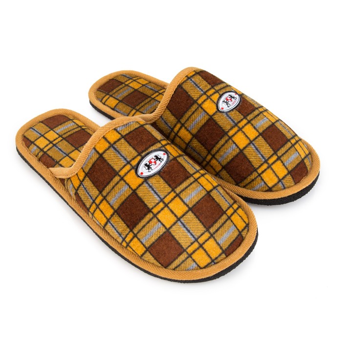 Тапочки мужские А-160-03 Клет, цвет синий, размер 45/46