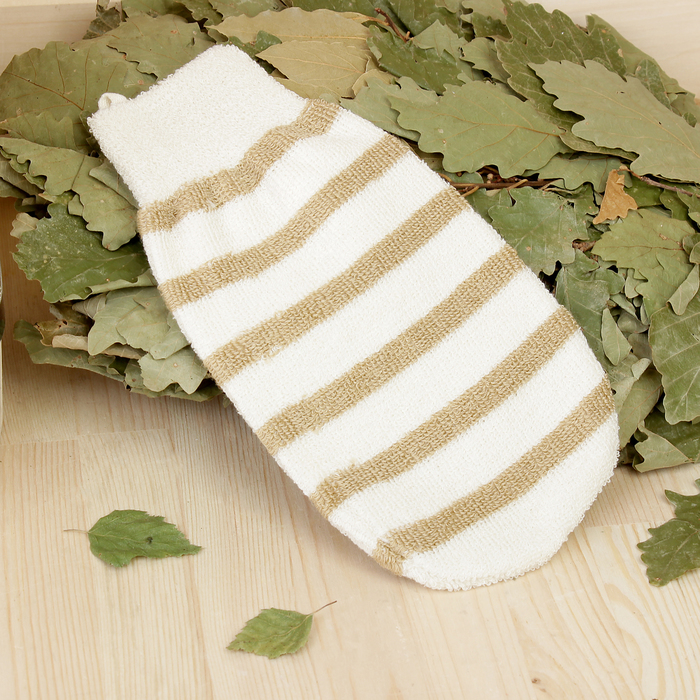 РИТВА мочалка, в полоску