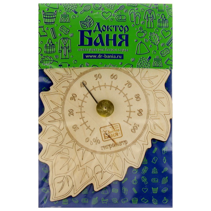 Гигрометр для бани и сауны "Веник"