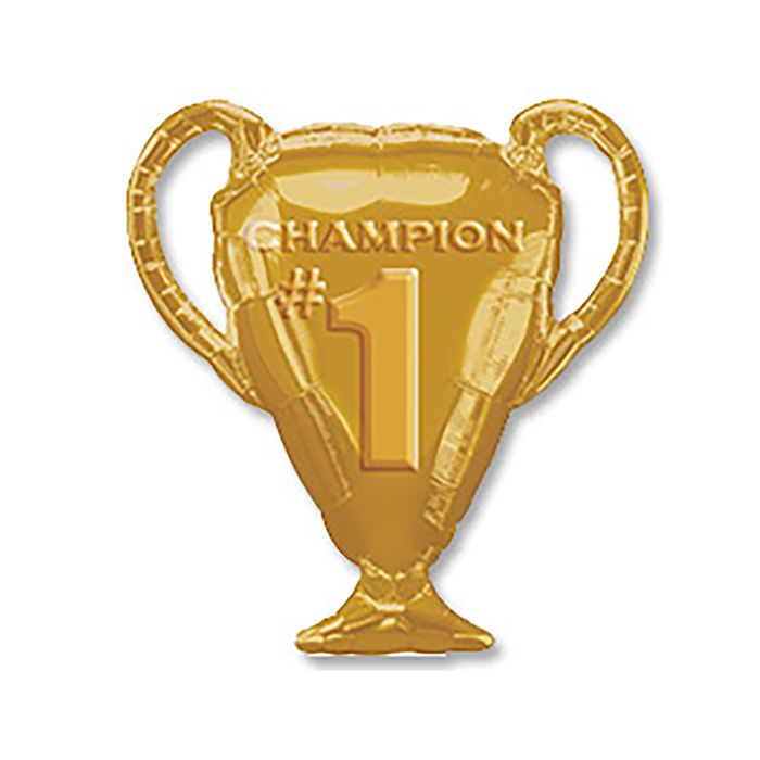 Шар фольгированный "Кубок чемпиона золотой" 30" АГ