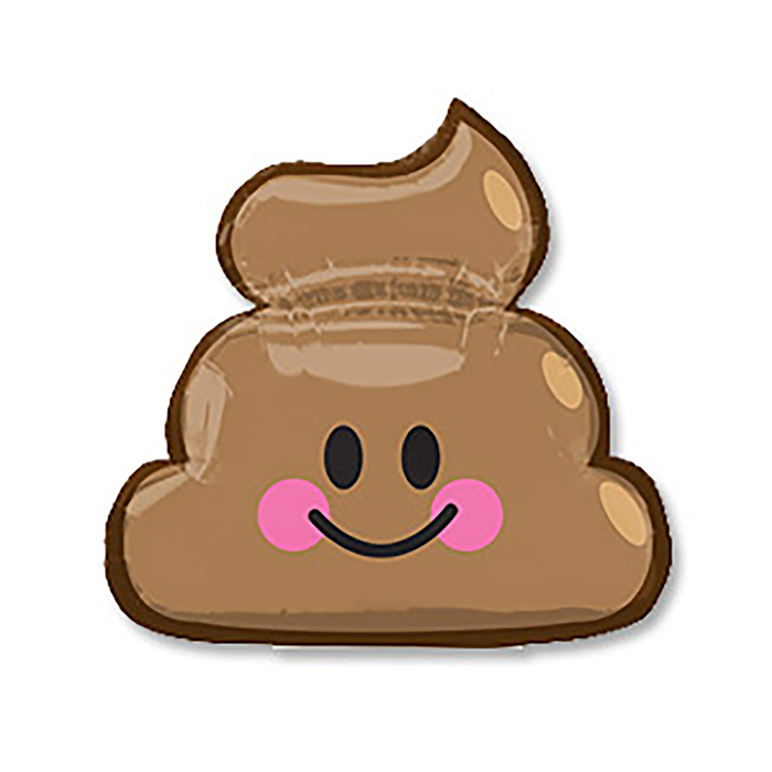 Шар фольгированный "Эмоции Смайлик Какашка" 30" АГ