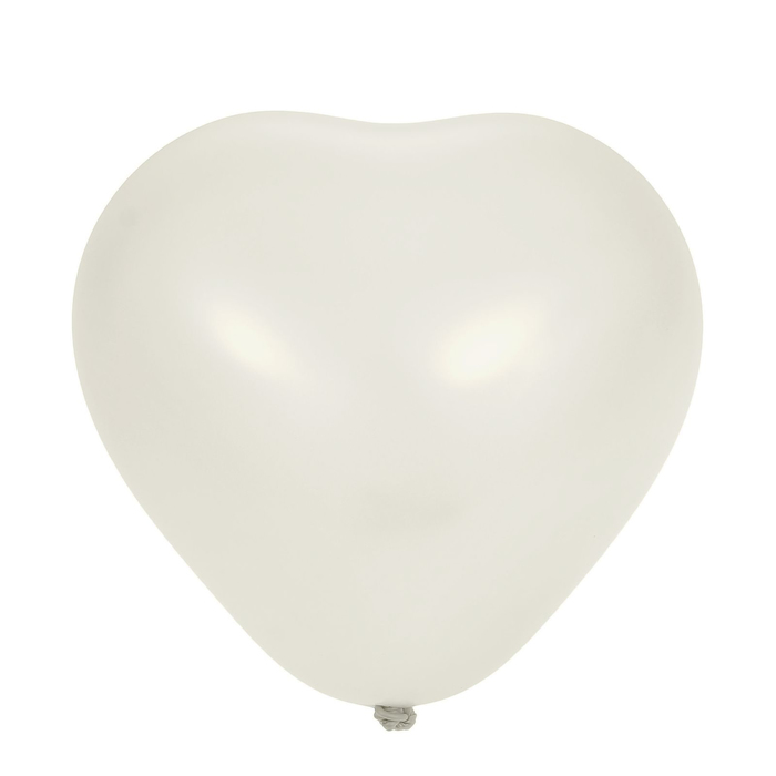 Шар латексный Сердце 16" Кристалл Прозрачное 25шт. G