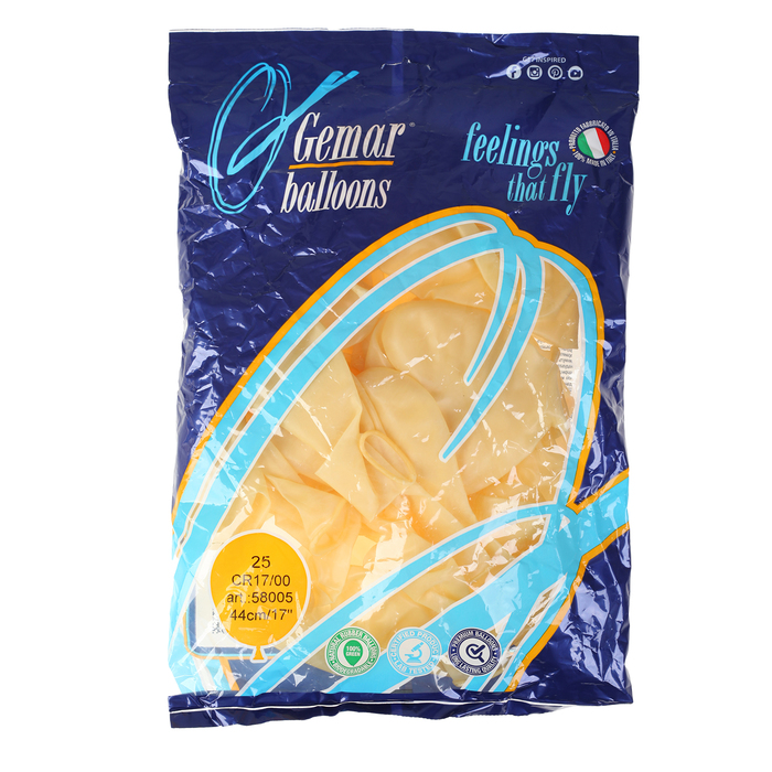 Шар латексный Сердце 16" Кристалл Прозрачное 25шт. G