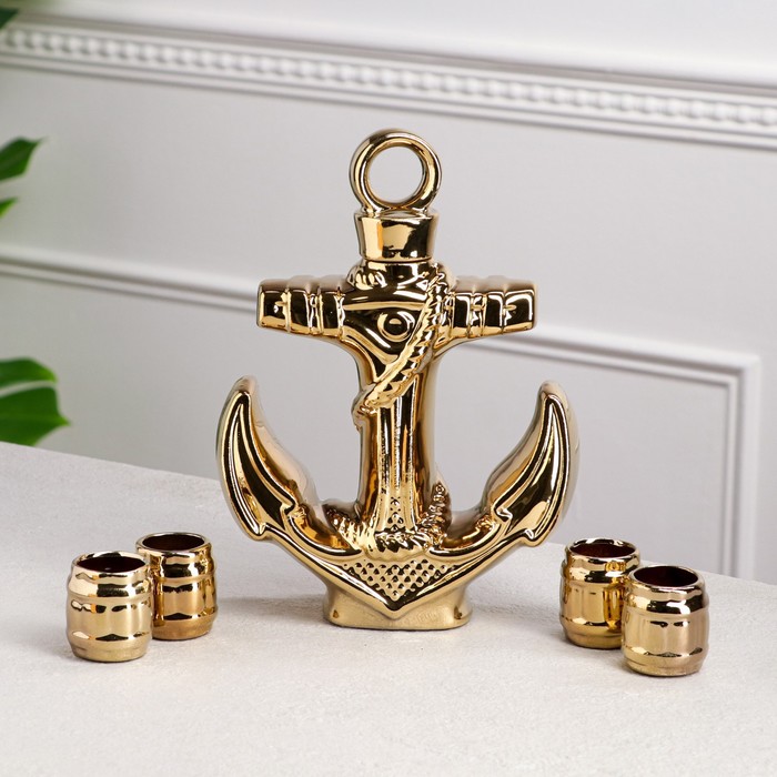 Винный набор "Якорь", штоф, 5 предметов