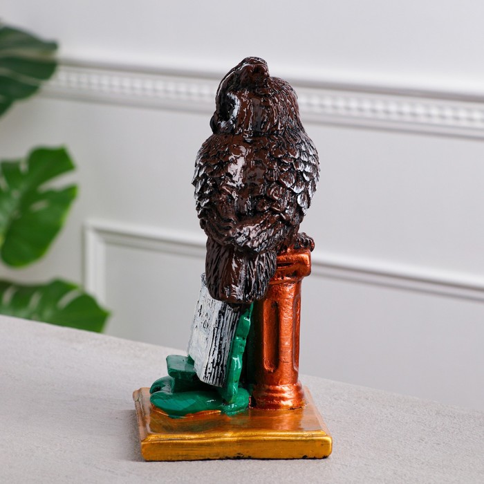 Сувенир "Сова на колонне", рисованная, микс