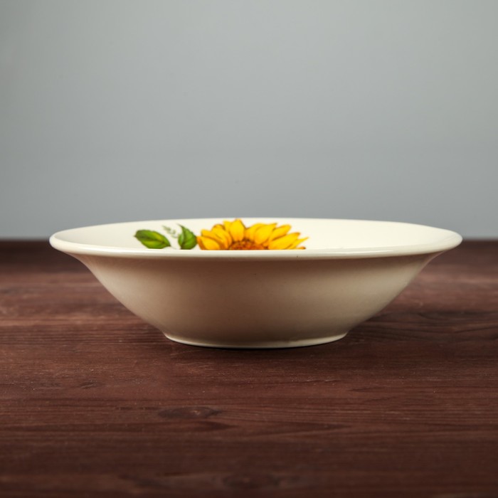 Салатник 250 мл "Миска 175", подсолнух, деколь