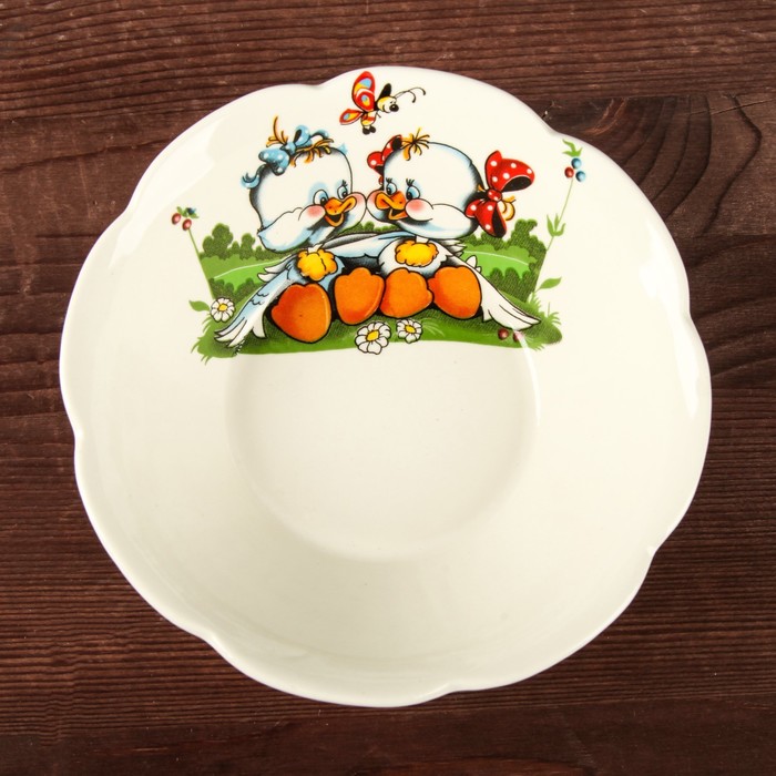 Салатник 300 мл "Ромашка", утята, деколь