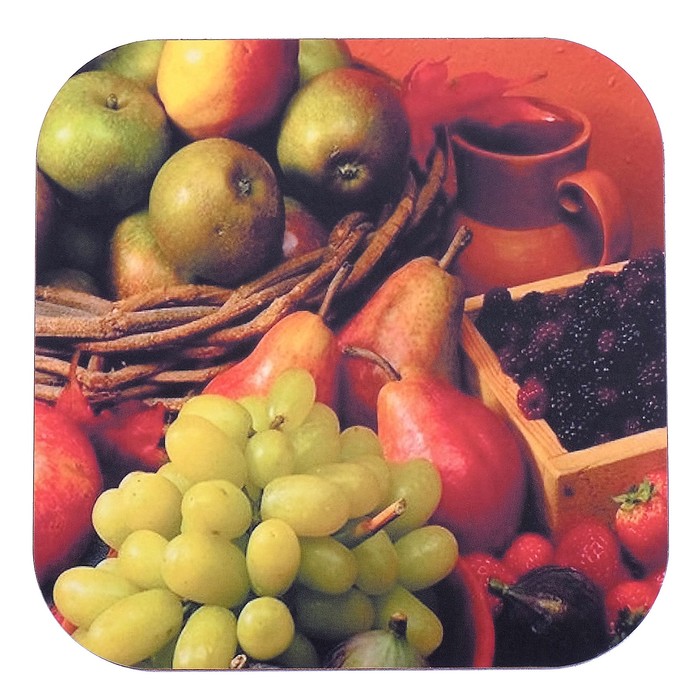 Подставка под горячее 18 см "Фрукты"