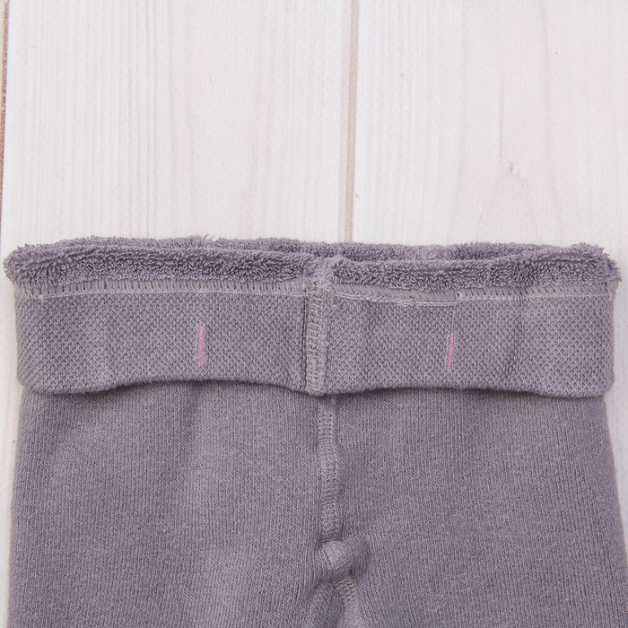 Колготки детские махровые SOF-TIKI 7С-38СП-226 цвет серый, рост 62-74