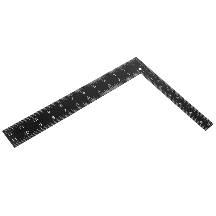 Угольник столярный "КУРС", цельнометаллический, крашеная шкала, 200 х 300 мм