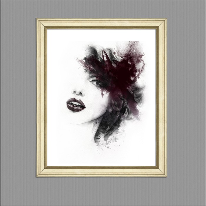 Картина в раме "Брюнетка", 40х50см