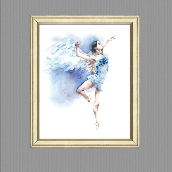 Картина в раме "Лебединое озеро", 40х50см