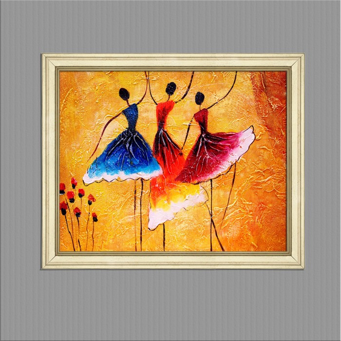 Картина в раме "Девушки как цветы", 40х50см