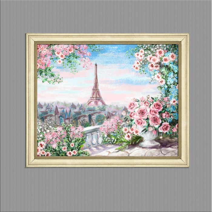 Картина в раме "Нежный Париж", 40х50см