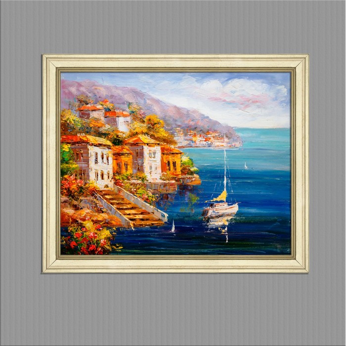 Картина в раме "Гавань", 40х50см