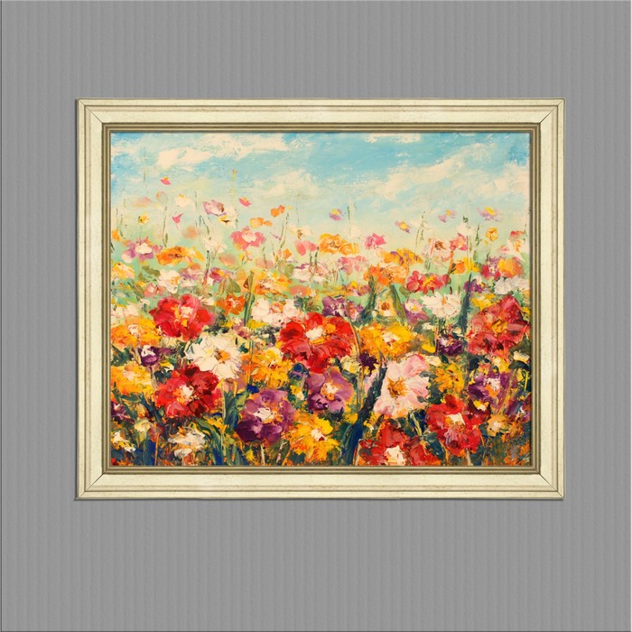 Картина в раме "Полевые цветы", 40х50см